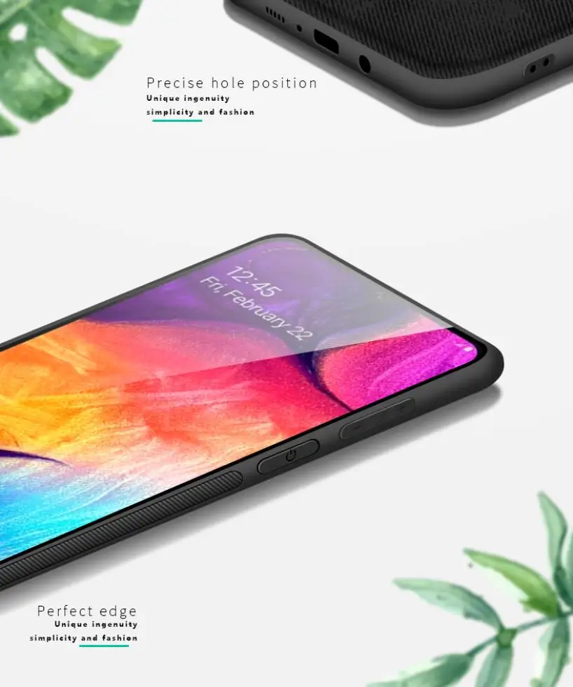 PINWUYO For Samsung Galaxy A70 Case Vintage Retro Slim Hybrid TPU PC Leather Phone Protection Back Cover Shockproof Shell |