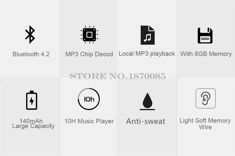 Askmeer J2 8G анти-пот Mp3 музыкальный плеер+ Беспроводная Bluetooth гарнитура с микрофоном спортивные наушники для бега наушники для телефона