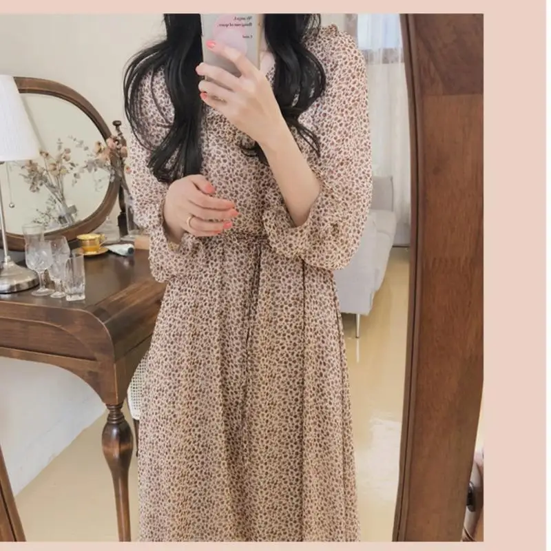 2019 милое весеннее платье милые платья Лидер продаж Новые поступления Flare рукавом