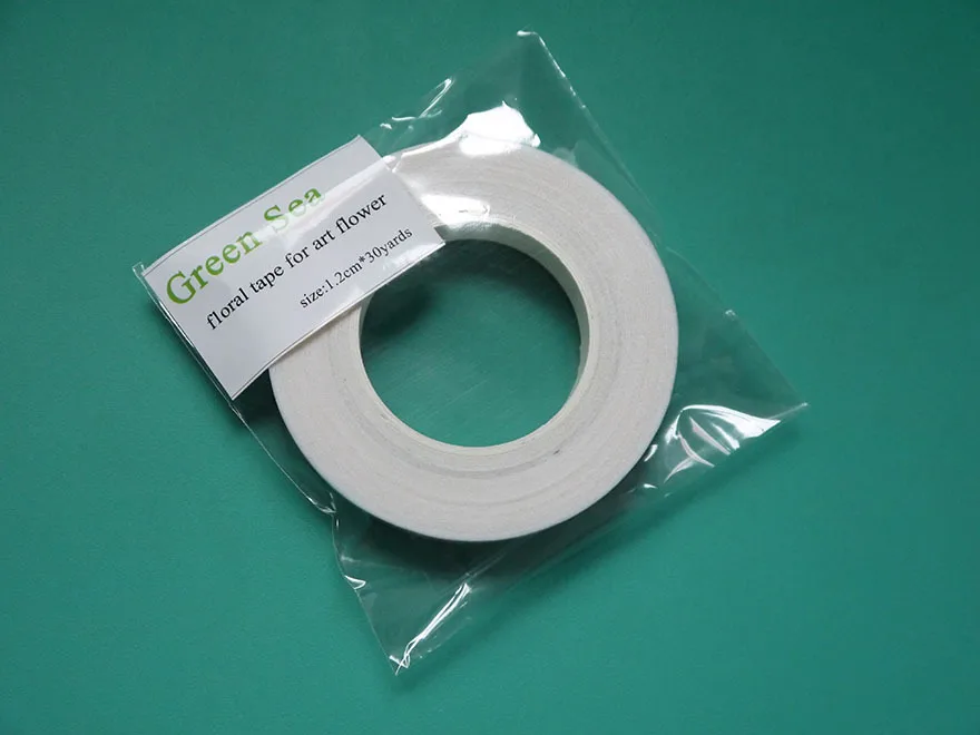 30 ярдов белая Цветочная лента для искусственных цветов помадки торта