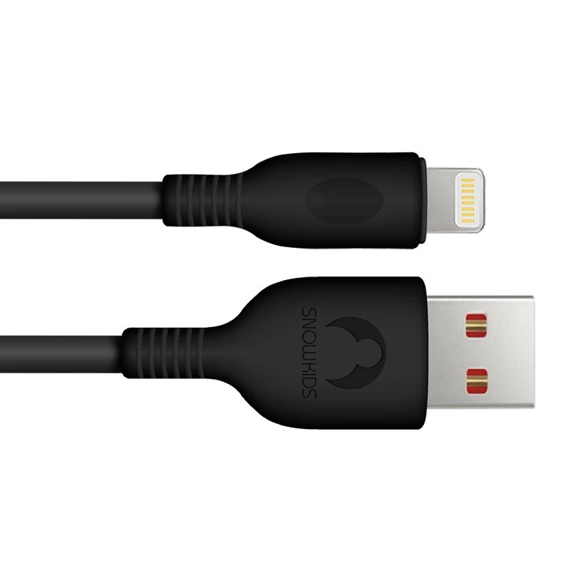 Кабель Snowkids для iPhon X8765 XR XsMax SE быстрая зарядка быстрый заряд качественный ТПЭ до