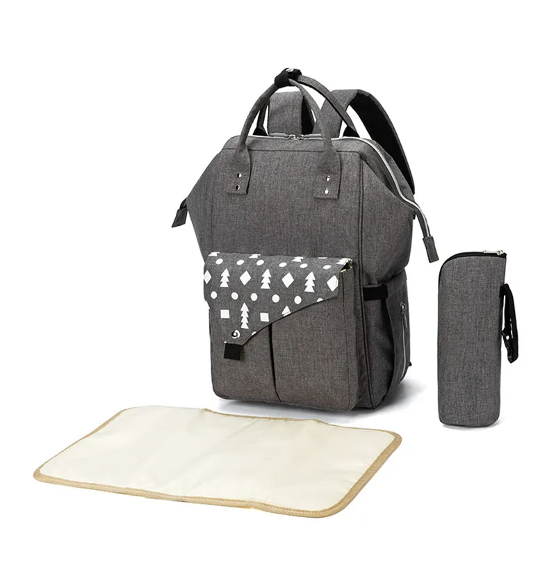 Однотонная сумка для мамы и ребенка модная многофункциональная большой объем 2019