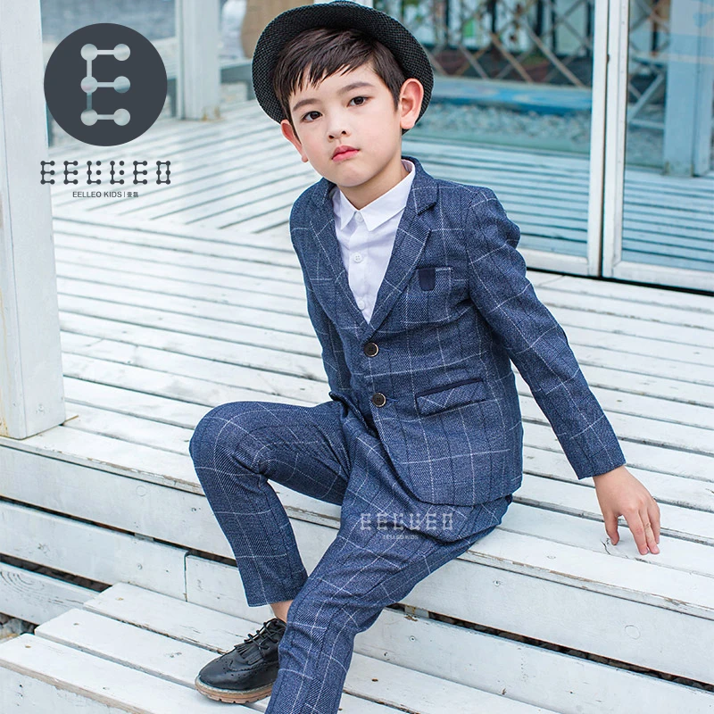 Осень зима 2017 официальные костюмы для мальчиков на свадьбу комплект из 2