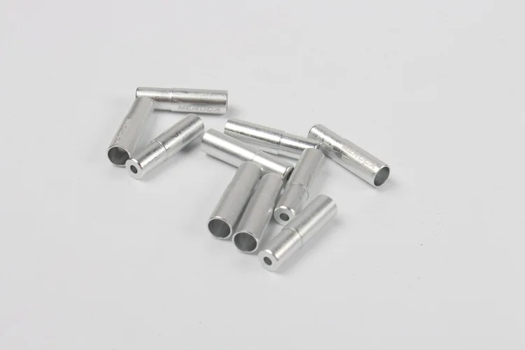 xkm shift 4mm silver 10 шт провода для велосипедного тормоза крышка 5 мм Цельнокройное конец линии 4 мм MTB дорожный складной велосипед тормоза переключение корпус части крышки 7 видов цветов - Цвет: xkm shift 4mm silver