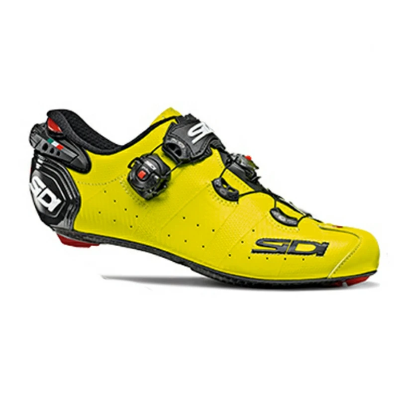 Yellow-Black Sidi Wire 2, обувь с дорожным замком, обувь для езды на велосипеде, велосипедная обувь - Цвет: Yellow-Black