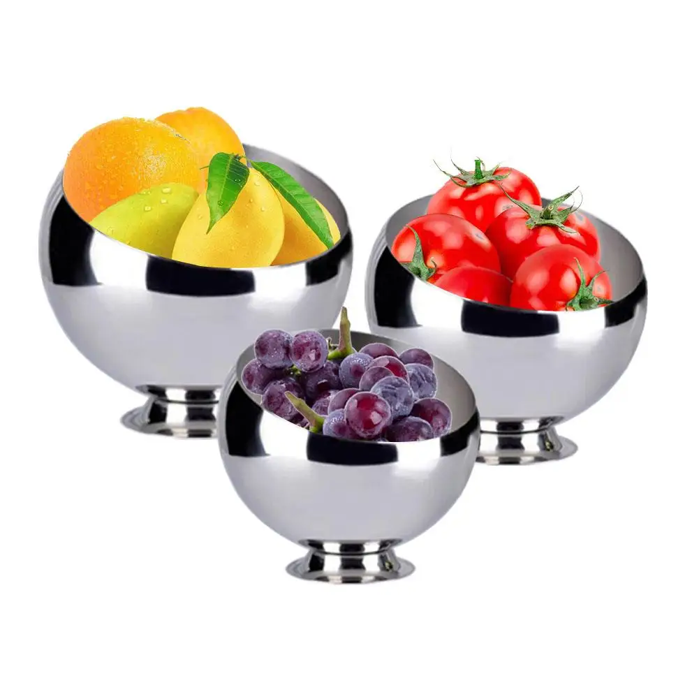 Салатница из нержавеющей стали инновационная миска для приправ с косой