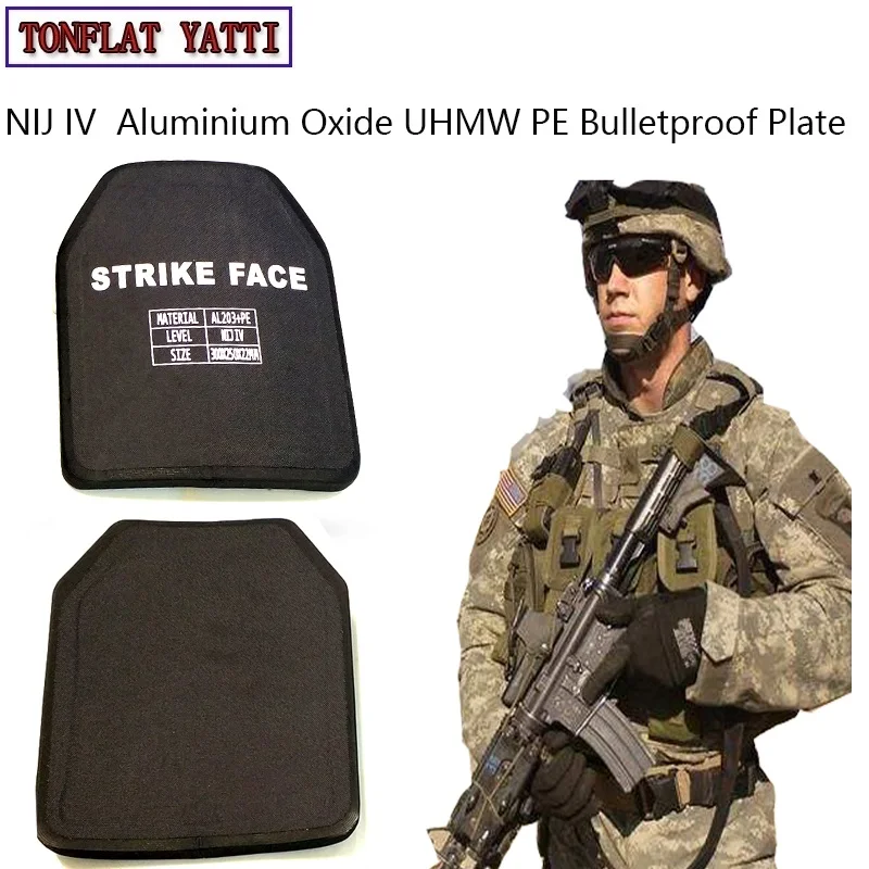 

Military Tactics Alumina & Pe Nij Iv Bulletproof Panel/al2o3 Lvl 4 Stand Alone Ballistic Plate With Test Video And Report