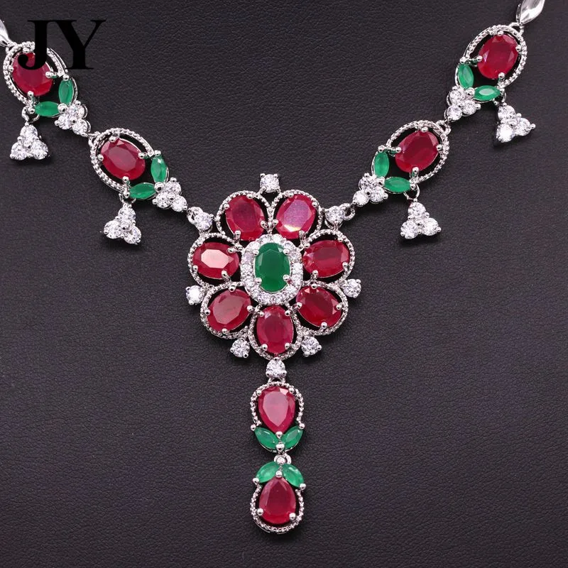 JY Новое поступление красного цвета камень роскошные элегантные вечерние