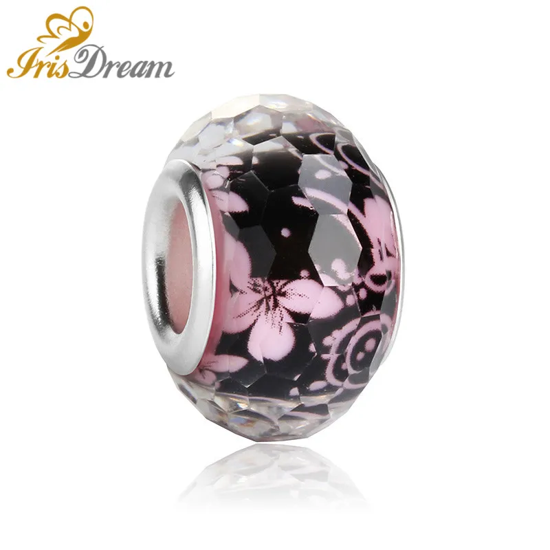 10 шт. новые граненые круглые акриловые бусины с цветочной огранкой подходит для