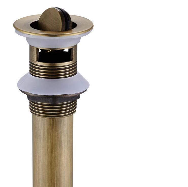 Стоки из розового золота, твердая латунь, ванная комната, туалетный кран, сосуд, раковина, всплывающая сливная пробка с переливом, аксессуары XSQ1-5 - Цвет: 14