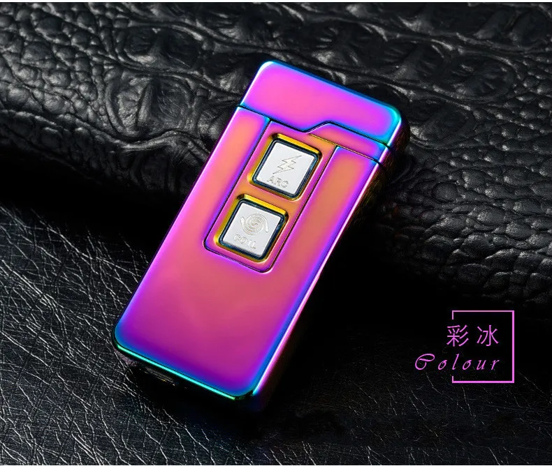 Usb зарядка Тесла катушки и дуговая usb-зажигалка, ветрозащищенная индивидуальная зажигалки для электронных сигарет Новинка Электрическая Зажигалка для сигарет