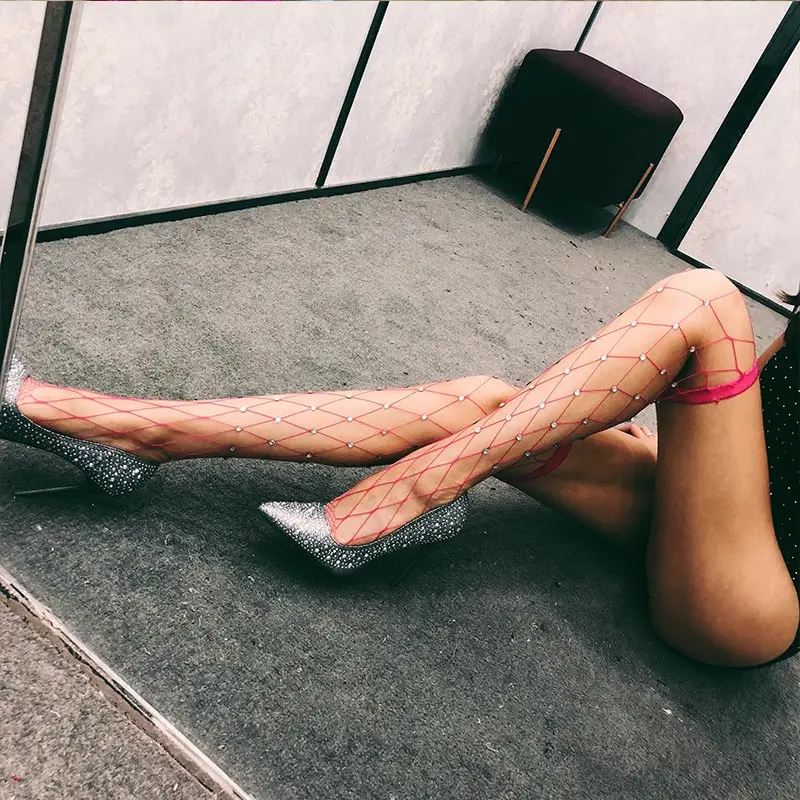 Самые продаваемые взрослые чулки белые черные розово красные ультратонкие