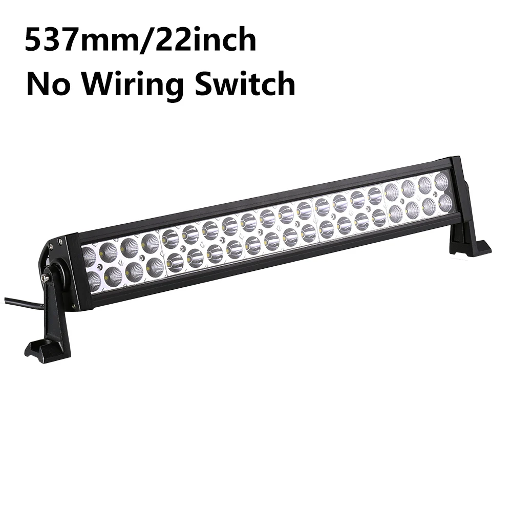 22 inch no wire HELLO EOVO 22 32 42 52 дюймов светодиодный светильник бар светодиодный рабочий светильник для вождения внедорожный автомобиль тягач 4x4 внедорожник ATV 12 В 24 В - Цвет: 22 inch no wire