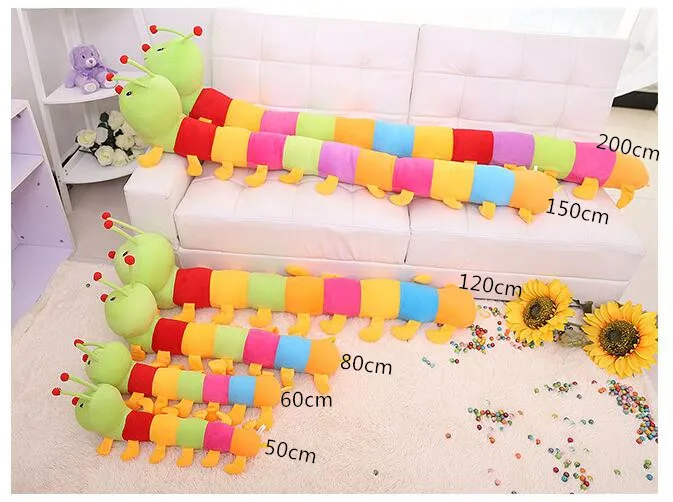 1 шт., 50-230 см, червь, гусеница, кукла, червь, плюшевая игрушка, Peluche, кукла-жук, подушка, мягкая, милая, прекрасный подарок, хорошее качество