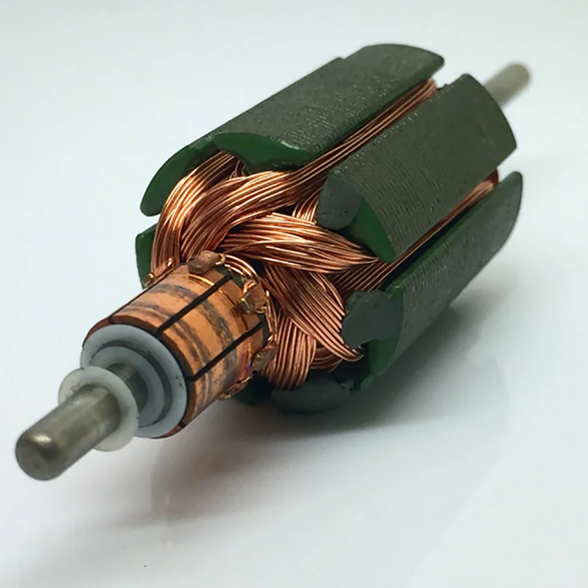 Круглый вал постоянный магнит DC Мотор 12 V 7785 rpm двигатель с угольными щетками высокий крутящий момент семиполюсный внутренний ротор диаметр вала 3 мм