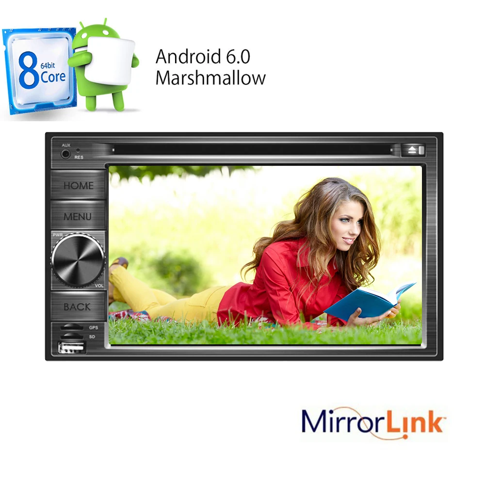 6.2 &quotв тире android автомобильный Радио двойной 2 DIN стерео GPS навигации Bluetooth HD