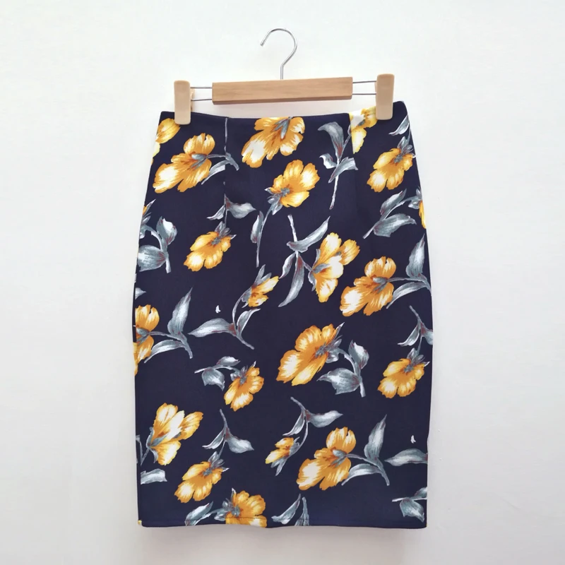 Женская юбка карандаш Flectit винтажная элегантная облегающая миди с высокой талией