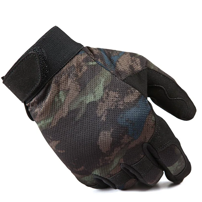 Green camouflage TACVASEN, новинка, мужские теплые перчатки, тактические перчатки на полный палец, противоскользящие термальные перчатки для страйкбола, военные мужские камуфляжные перчатки - Цвет: Green camouflage