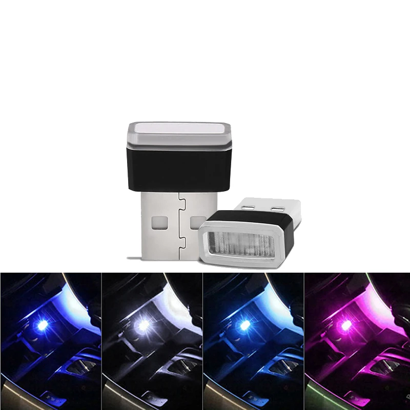 1 х декоративная USB лампа для стайлинга автомобиля светодиодное освещение
