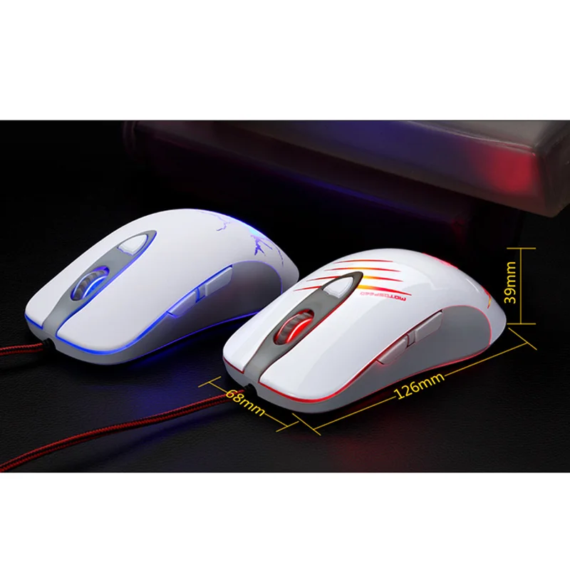 Motospeed V16 4000 DPI профессиональная игровая мышь с 6 кнопками USB Компьютерная лазерная