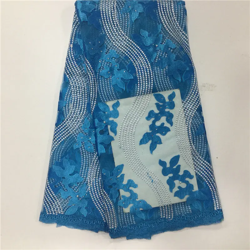 Последней африканской кружевной ткани 2017 Французский красный Чистая Ткань