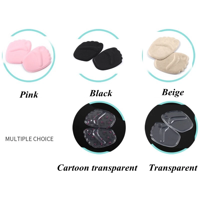 Силиконовые стельки для передней части стопы замшевые противоскользящие
