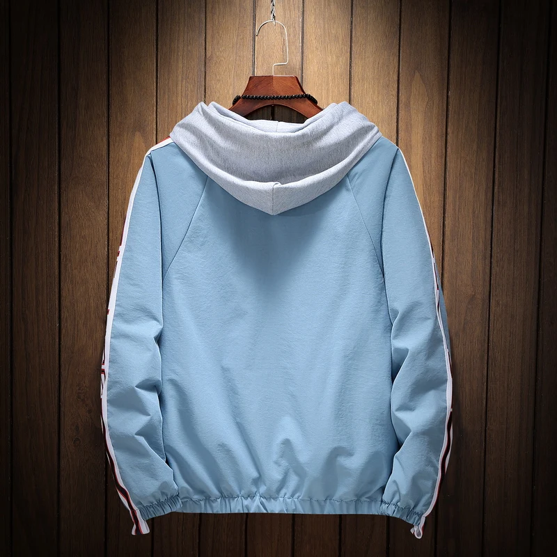 2019 куртка мужская летняя с капюшоном Солнцезащитная ветровка Модная брендовая