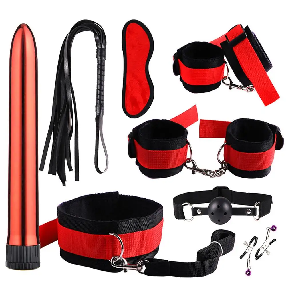 SM игрушки плюшевый костюм вибратор наручники вибрационные зажимы игровой набор