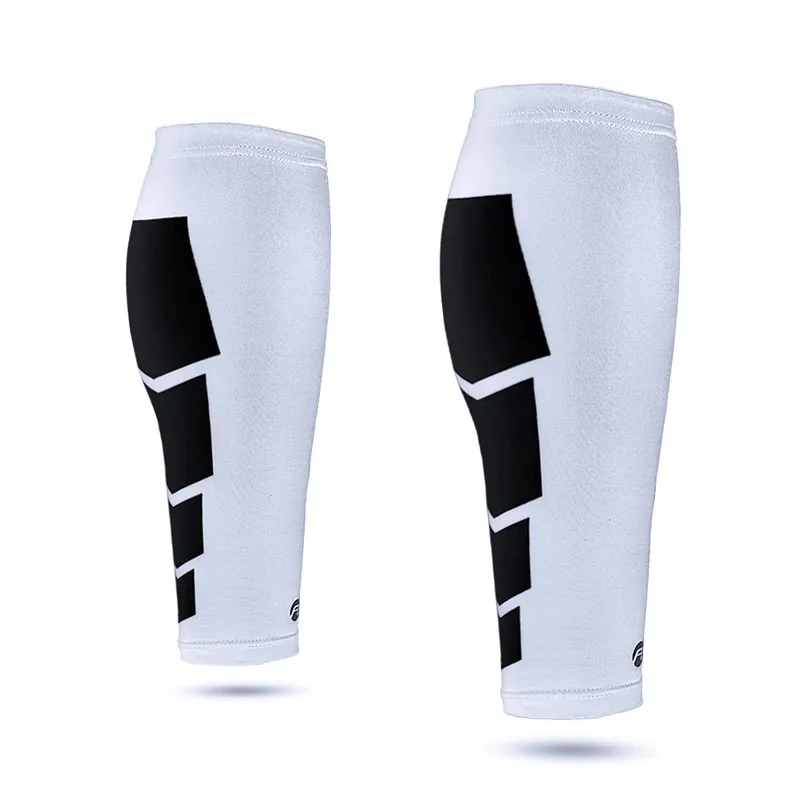 White 1 pair Компрессионный чехол для голени, Компрессионные носки для голени и голени, облегчающие боль. Мужчины Женщины бегуны охранники рукава - Цвет: White 1 pair