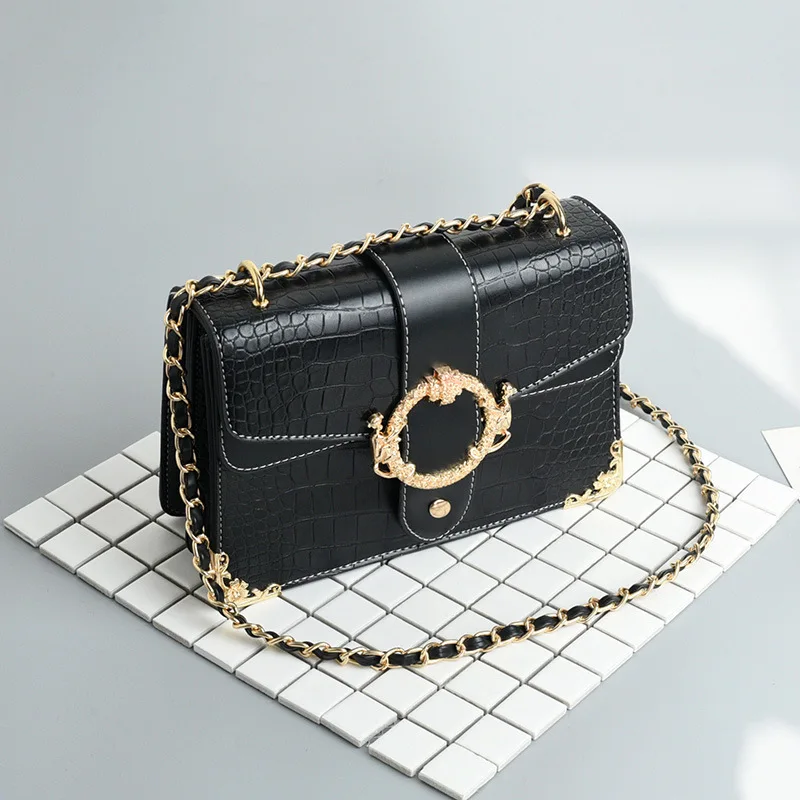 Youda/Модная женская сумка на плечо из искусственной кожи с узором крокодиловая
