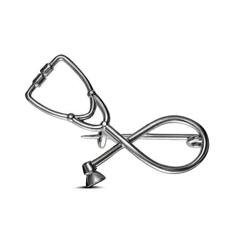 Модная брошь в виде стетоскопа ювелирное украшение для студентов медиков|pin