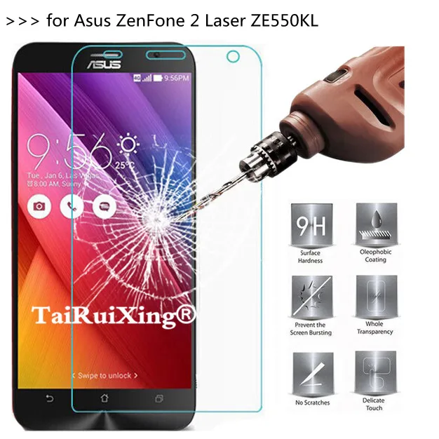 9H 2.5D 0 26 мм Закаленное стекло протектор экрана для ASUS Zenfone 2 Лазерная Защитная