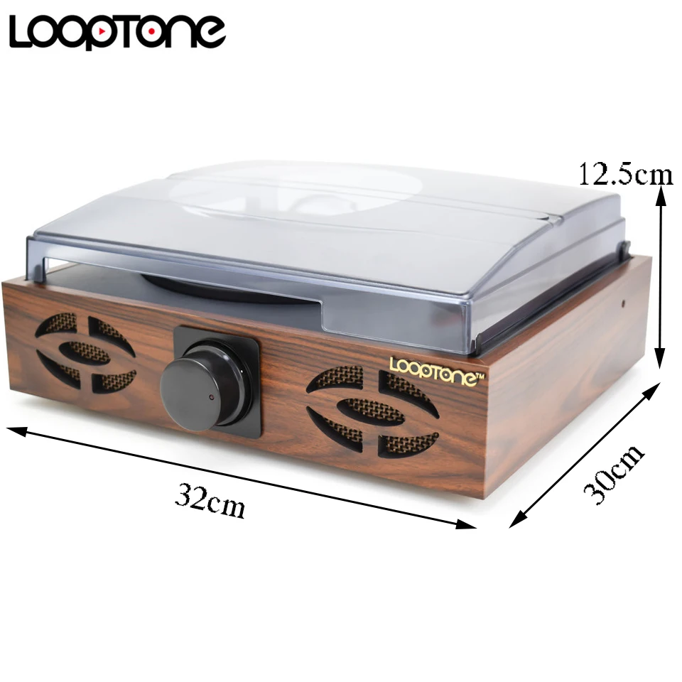 LoopTone 33/45/78 оборотов в минуту, Винтаж проигрыватель диска для винил LP запись фонокорректора 2 встроенные динамики линейный выход AC110~ 130& 220~ 240V