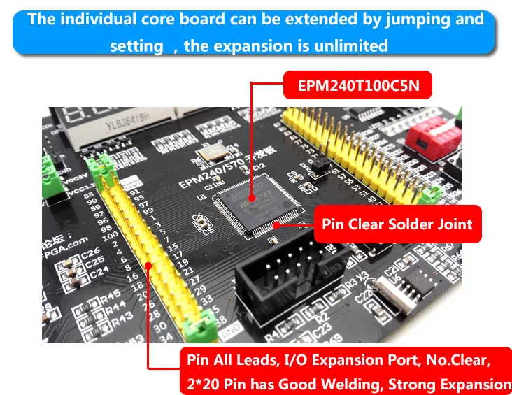 Altera EPM240 плата многофункциональная CPLD макетная плата с AD DA шаговый двигатель интерфейс приемник+ USB бластер
