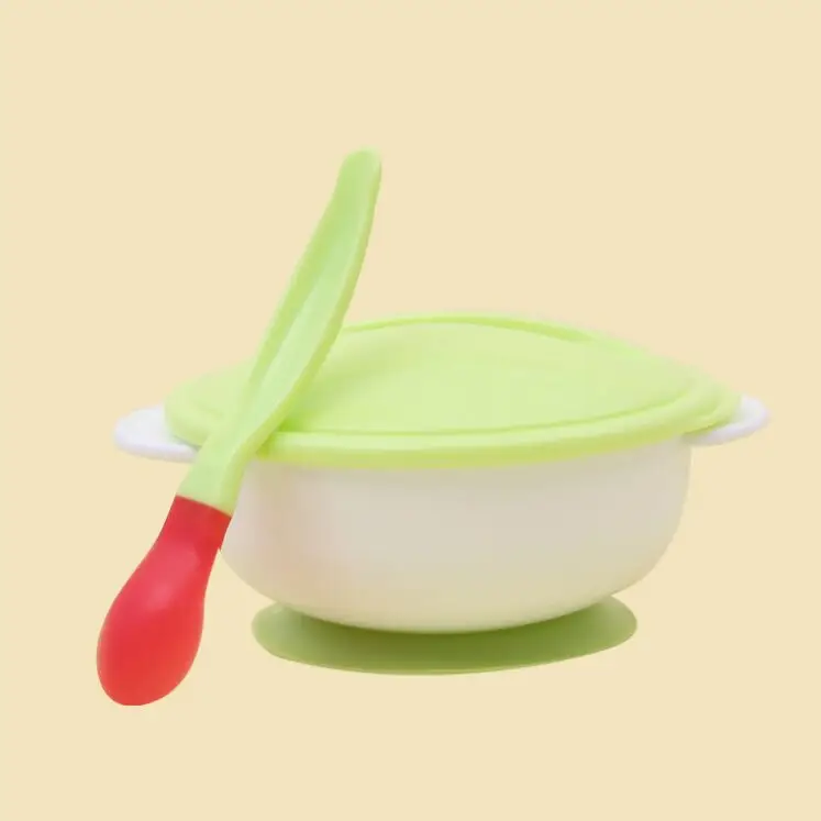 Пищевая миска датчик температуры ложка для кормления ребенка детская посуда