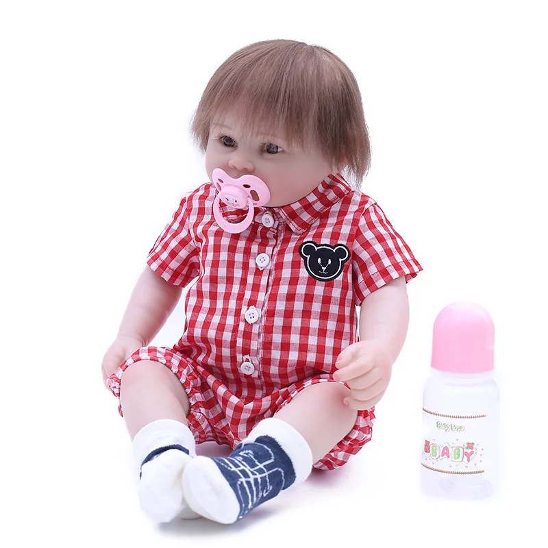 Кукла Reborn Bonecas 20 дюймов Реалистичная мягкая силиконовая кукла Bebe живой детский