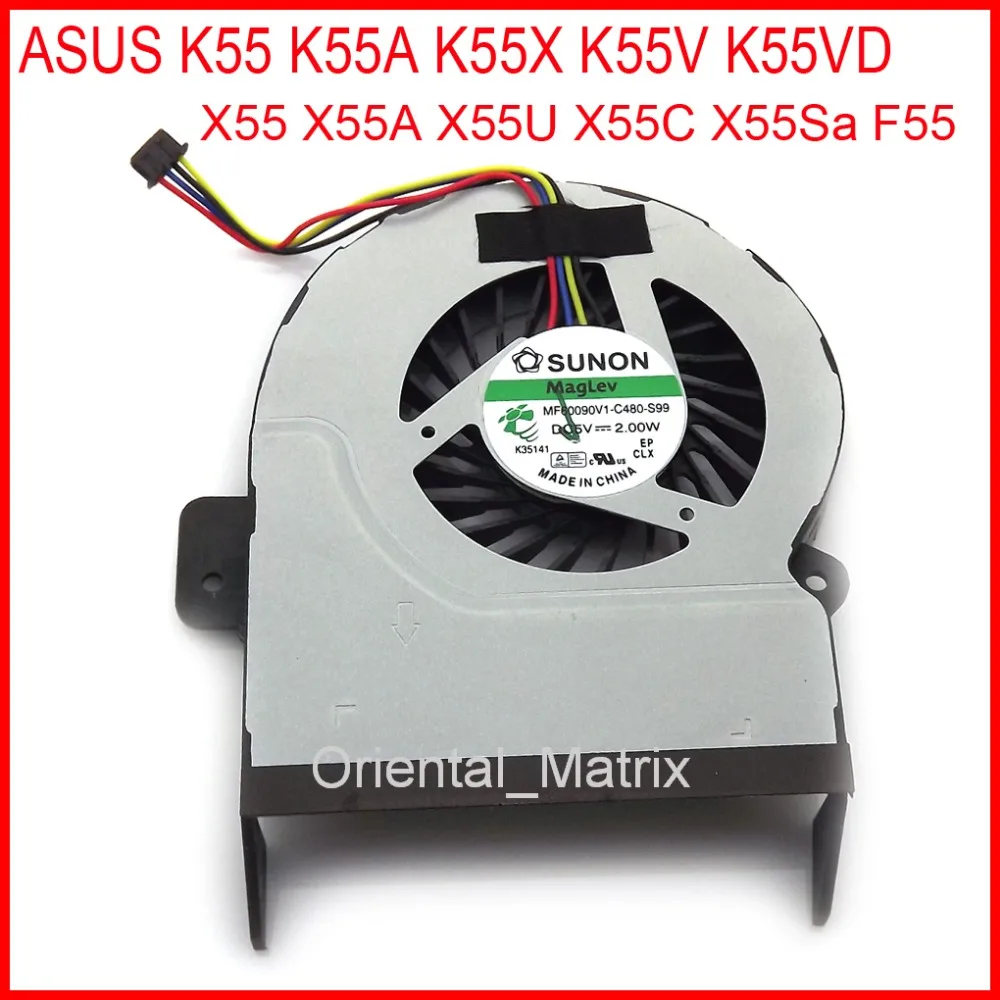 Оригинальный MF60090V1-C480-S99 вентилятор охлаждения для ASUS K55 K55A K55X K55V K55VD X55 X55A X55U X55C X55Sa
