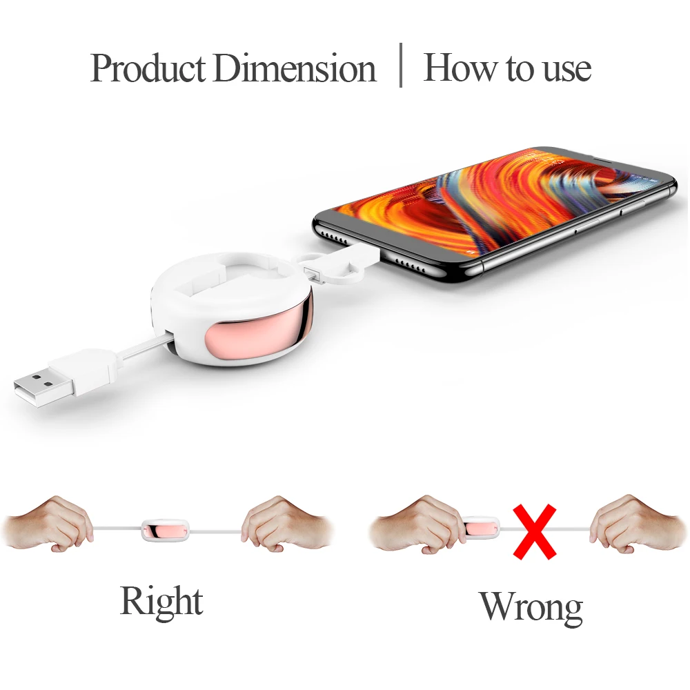 OATSBASF 2 в 1 USB кабель Micro USB и type C для samsung Xiaomi huawei выдвижной портативный USB C для Android кабель для передачи данных