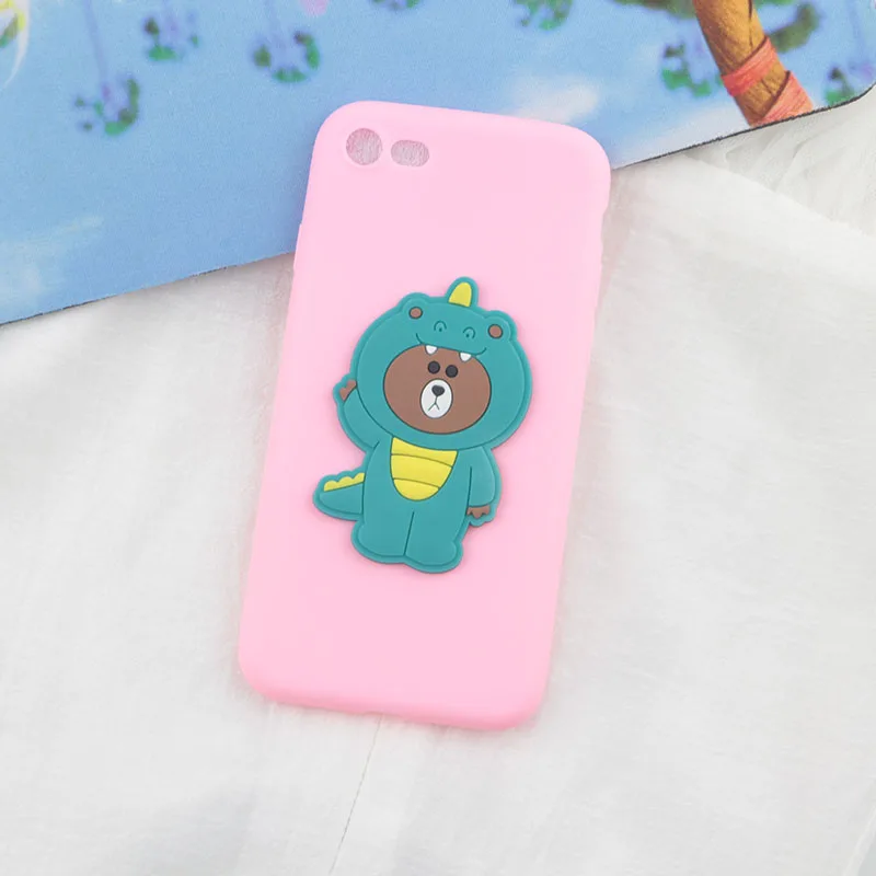 Милый чехол с рисунком стежка для huawei P30 Pro P20 P9 Plus P8 Lite P10 Selfie P Smart чехол s Totoro Pig мягкий чехол для телефона - Цвет: Pink E YU Bear