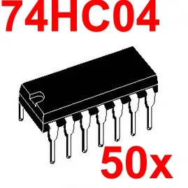 

( 50 pcs/lot ) 74HC04 Logic IC, DIP Package, CMOS