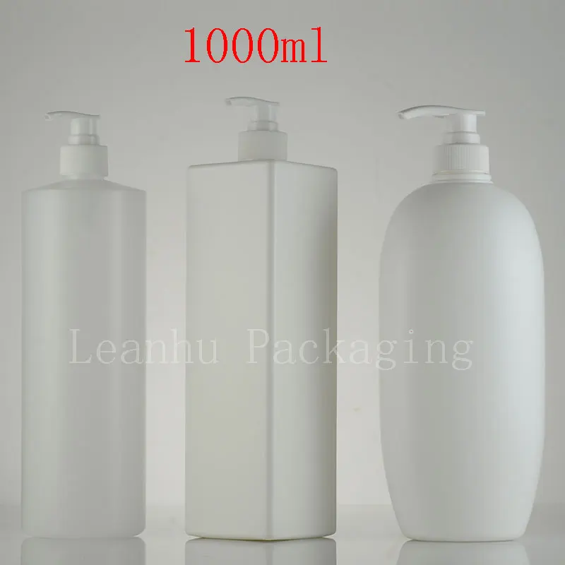 1000 мл Пустой Спрей-насос для лосьона контейнер для шампуня HDPE бутылка для жидкого мыла многоразовые бутылки косметический насос 6 шт./лот