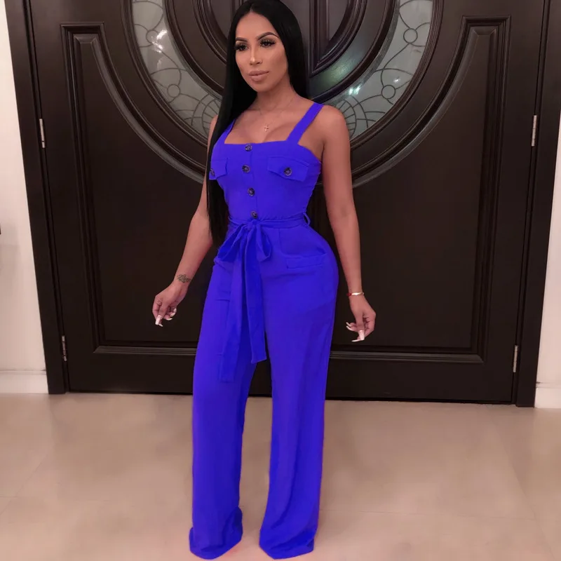 Лидер продаж 2019 стильные брюки на бретелях без рукавов BKLD сексуальные женские с