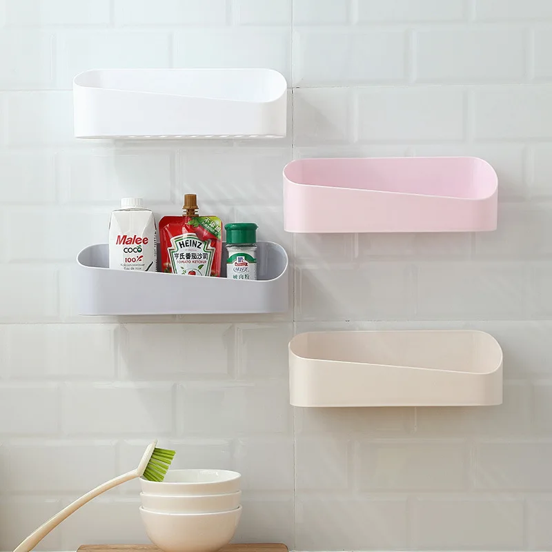 Стеллаж для хранения ванной комнаты полка душа пластиковое украшение дома