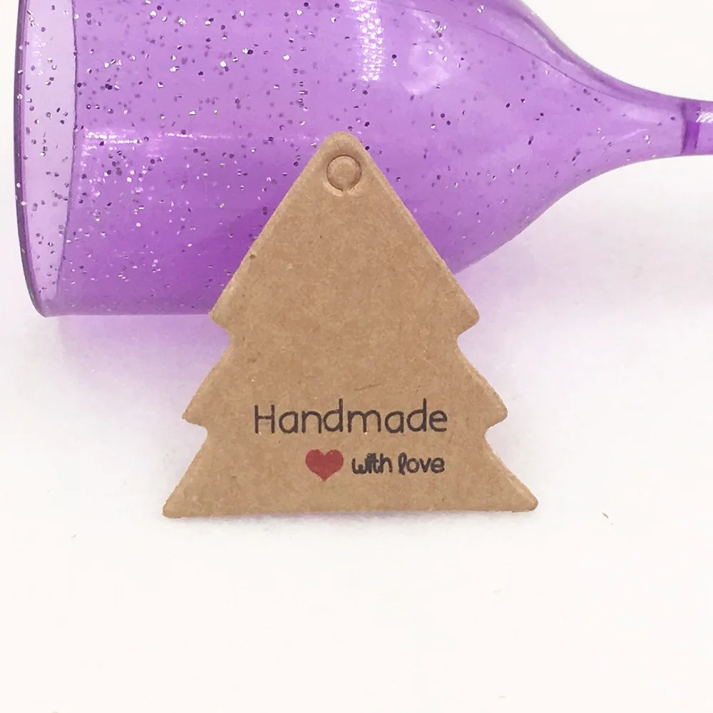 200 шт 1 38 дюйма крафт-бумага ручная работа с любовными подарочными бирками