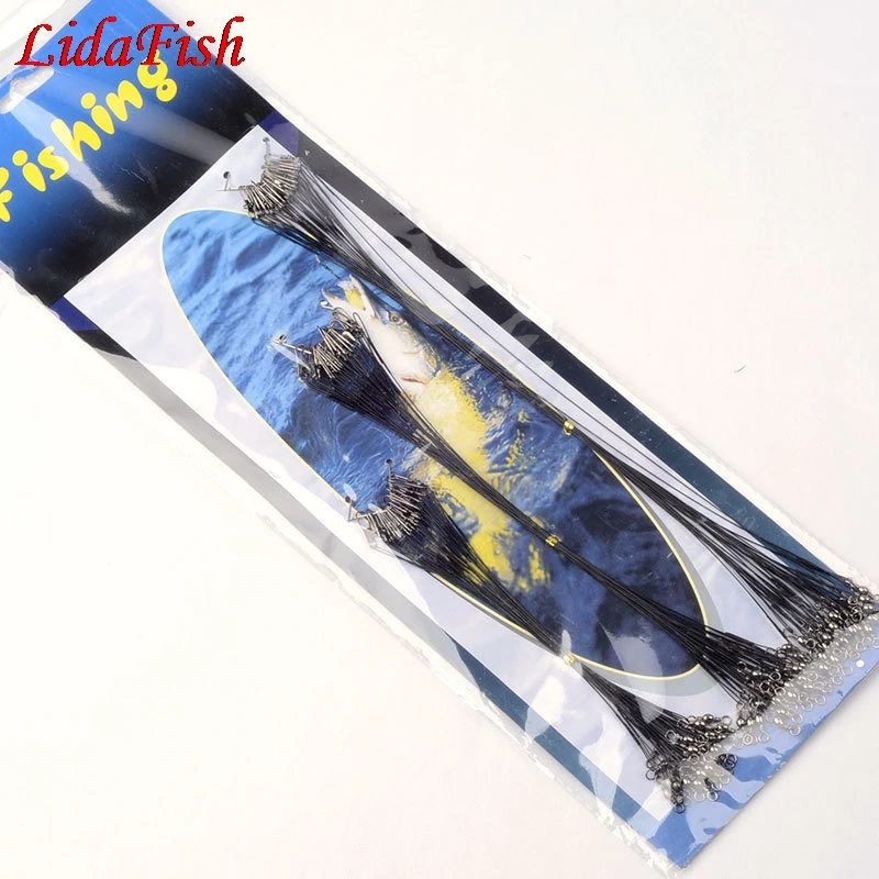 Рыболовная леска поводок со свинцовым сердечником из стальной проволоки с