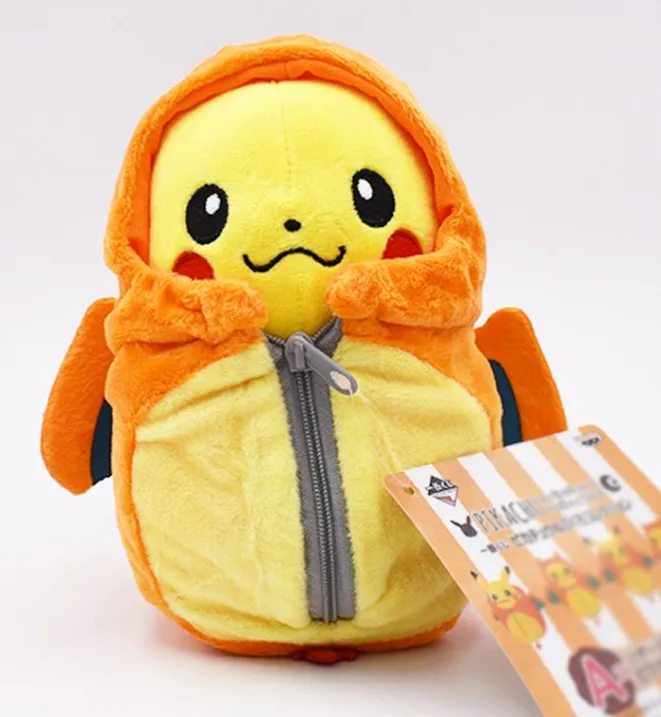 Charizard open eyes Плюшевый Пикачу игрушки куклы косплей Charizard Ekans Eevee спальный мешок мягкие куклы животных на Рождество подарок - Цвет: Charizard open eyes