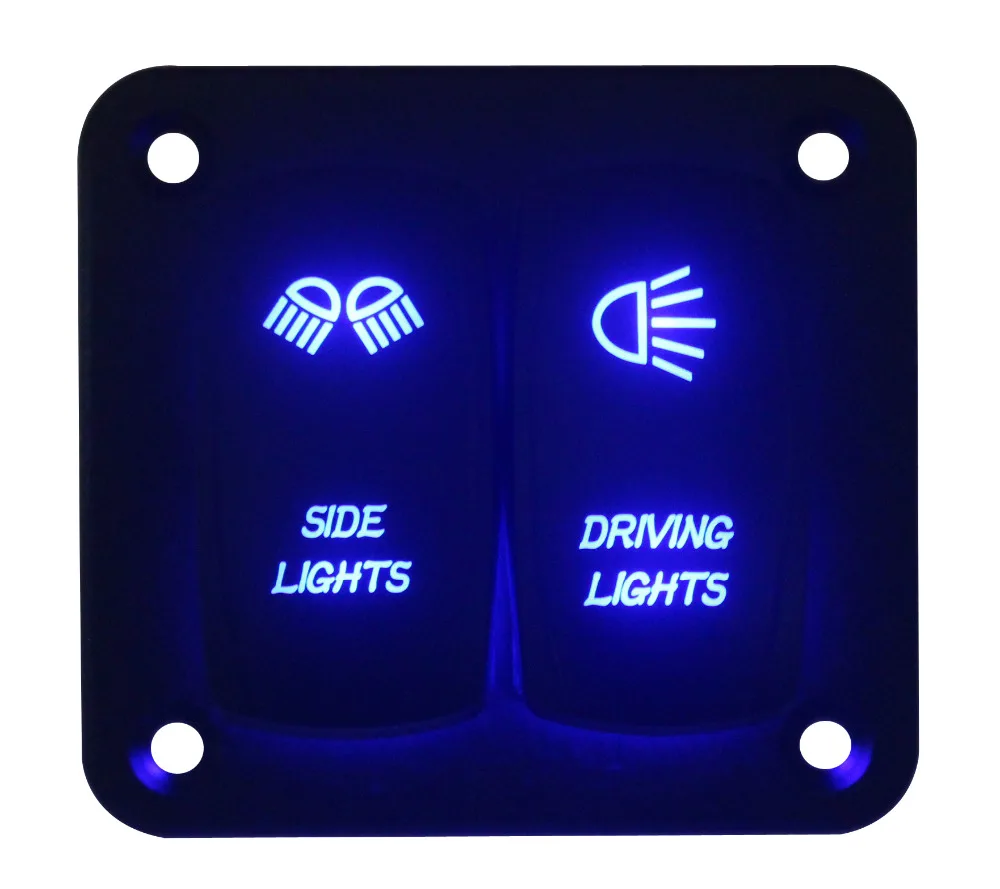 Алюминиевый 2 позиционный переключатель держатель с 4 винтами на заказ Diy|switch