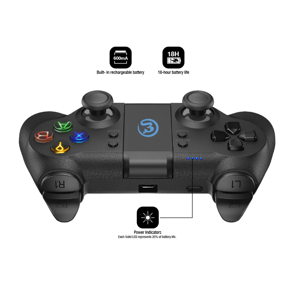 Геймпад Gamesir T1, контроллер Bluetooth, 2,4 ГГц, проводной джойстик, 3 микросхемы MCU, подсветка для телефона Android, для SONY Playstation 3