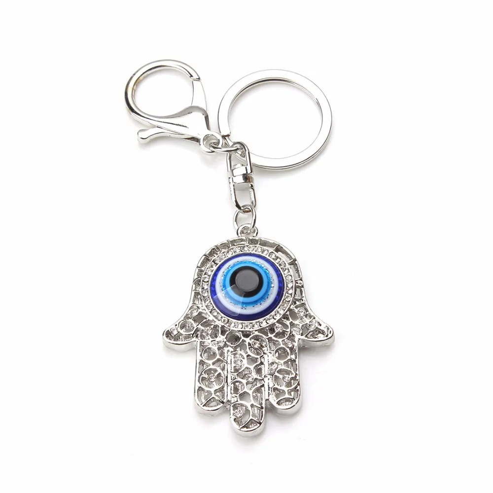 Lucky Eye ХАМСА брелок в виде руки синий злой брелок для ключей в форме глаза животное Омар сумка автомобильный брелок кольцо для мужчин женщин ювелирные изделия EY157140