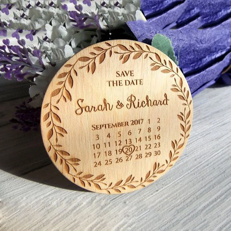 

Wooden Save the Date Magnets/Rustic SAVE THE DATE for wedding/ Vines Designs Wedding gifts